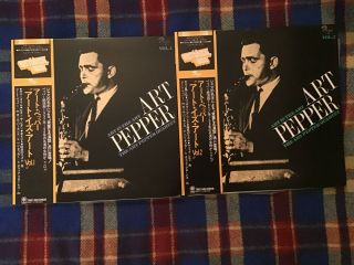 Art Pepper Quartet ‎– Art Is The Art Vol.  1 And 2 - Japan Nm Wax Obi Vinyl Lp