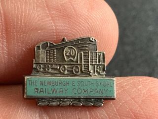 The Newburgh & Southshore Railway Company Sterling 20 Years Service Award Pin.