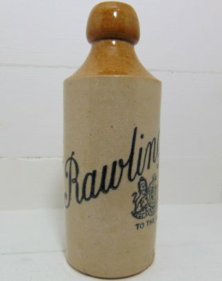 Rawlings Of London Ginger Beer Bottle With George V Coat Of Arms C1915 - 20