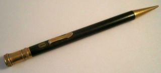 Early Vintage Nu - Type 14k Gold Filled & Black Mechanical Pencil