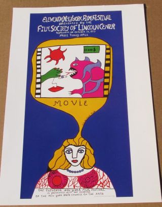 Niki De St.  Phalle For 11th York Film Festival Offset Lithograph 16x11 Lc
