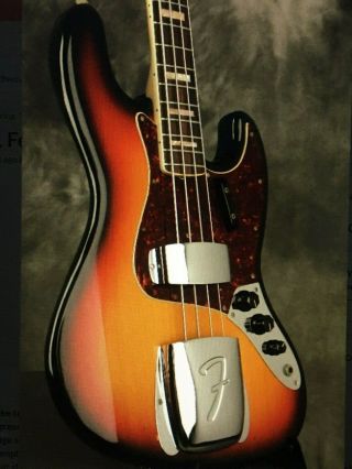 Vintage Fender Jazz Bass 1971 Sunburst With Case 2