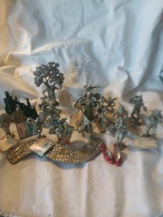 Wizard Of Oz Comstock Creations Inc Land Of Oz 18 Set Pewter Character Figurines