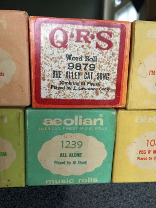10 MelOdee Aeolian QRS US Piano Rolls Twelfth St Rag Play A Simple Melody Etc 3