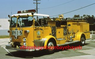 Fire Apparatus Slide,  Engine 5,  Buena Park / Ca,  1970 Crown