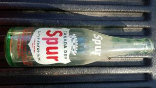 Canada Dry Spur Soda Bottle.  12 Oz.  From St.  Louis Missouri