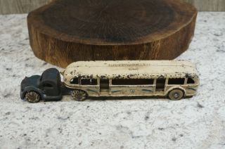 1933 Century Of Progress Arcade Greyhound Gmc Bus Truck Cast Iron Toy 10 1/4 "
