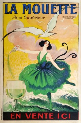 French Wine,  1920 Vintage Advertising Poster Giclee Canvas Print 20x30