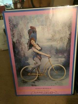 Marilyn Monroe As Lillian Russell Signed 1st Ed.  1983 Poster By Richard Avedon