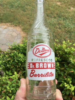 Vintage - Dr Brown Root Beer Soda Bottle,  Monterey Mexico