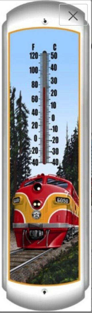Southern Pacific Railroad Thermometer / Garden / Father’s Day / Train Man Cave
