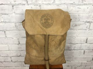 Vintage Canavs Boy Scouts National Council Day Hike Bag No.  1225 Backpack