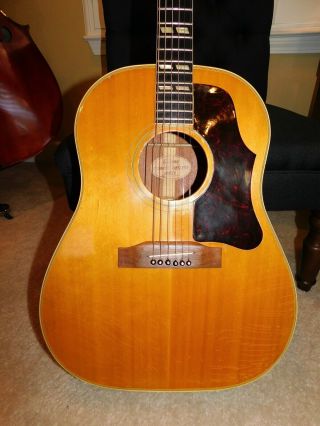 1959 Gibson Country Western Vintage Acoustic Guitar J - 50 2