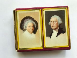 Vintage Guild Playing Cards George And Martha Washington
