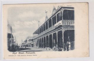 Vintage Postcard High St Fremantle Western Australia 1900s