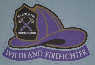 3 Wildland Firefighter Fire Helmet Sticker Decals Blm Forest Service Calfire