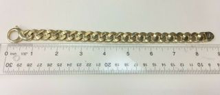 Vintage 18k Yellow Gold Bracelet,  9 ",  103.  4 Grams,  Stamped 750,  12mm Wide