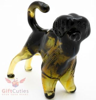 Art Blown Glass Figurine Of The Portuguese Water Dog