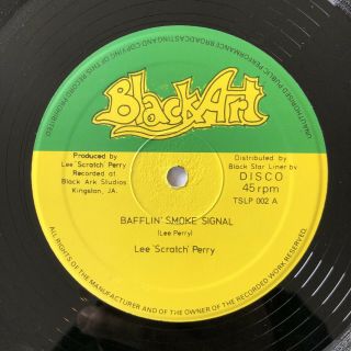 Lee Scratch Perry Bafflin Smoke Signal Captive Black Art 12” Tslp 002 Reggae