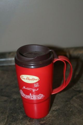 Tim Hortons Travel Mug Take Out Cup Thermo Serv Coast To Coast Design
