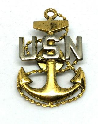 Wwii Ww2 Usn Pin,  Cr19,  Navy,  Naval,  Us U.  S. ,  Officer,  Cap,  Hat,  Visor,  Uniform