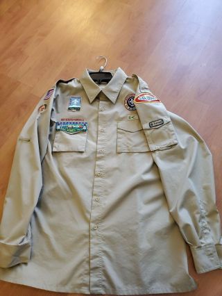 Official Boy Scouts Of America Shirt Adult Large Las Vegas Patches