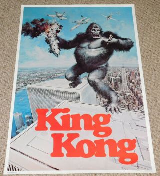 King Kong Poster 3419 De Laurentiis Monster Movie 1976 Dargis Twin Towers Nyc