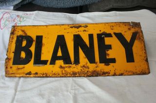 Blaney Seed Corn Sign Tin,  Vintage