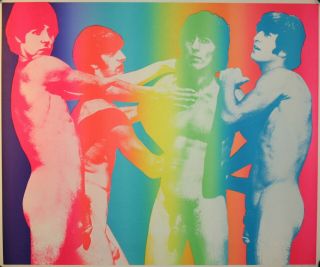 The Beatles Vintage Psychedelic Poster 1968 Banned Lennon Mccartney