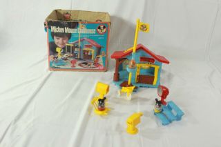 Vintage 1976 Hasbro Weebles Mickey Mouse Clubhouse Playset
