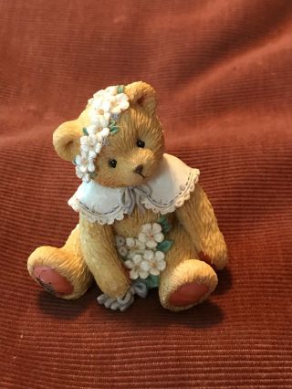 Cherished Teddies Friendship Is In Bloom May Month Bear Figurine 914797 1993 Yr