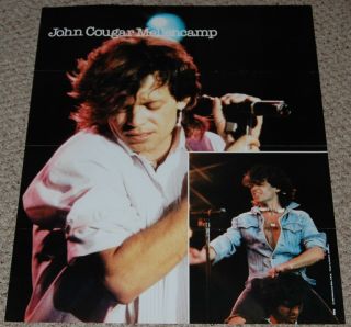 John Cougar Mellencamp Uh Huh Concert Collage Poster 1984 Nm08