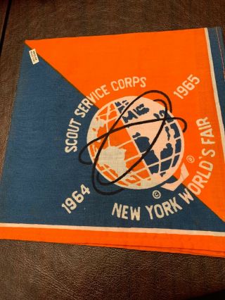 1964 1965 Bsa Boy Scout Service Corps York World’s Fair Unworn Neckerchief
