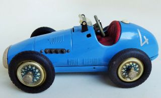 Schuco Grand Prix Racer 1070 Tin Car Mechanical Toy 1940 