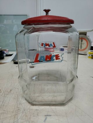 Vintage 1960 Lance Candy - Cookie Jar Made In Usa " Very "