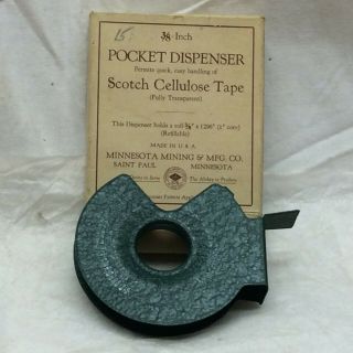 Vintage Pocket Dispenser Scotch Cellulose Tape Minnesota Mining & Mfg Co.