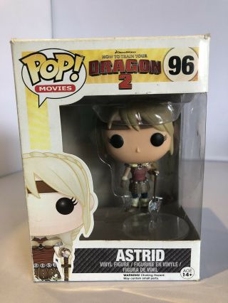 Funko Pop Astrid 96 How To Train Your Dragon 2 (box Really Worn)