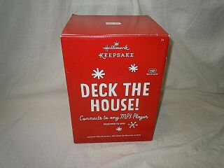 2014 Hallmark Deck The House Connects To Mp3 Player Magic Lights Flash To Music