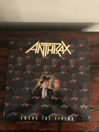 Anthrax Among The Living Vinyl Record Lp 1987 Island Record A190584