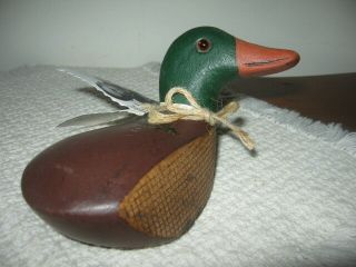 Greg Wassil Golf Club Duck Paperweight Hand Carved Helen Hicks Spoon W Tag