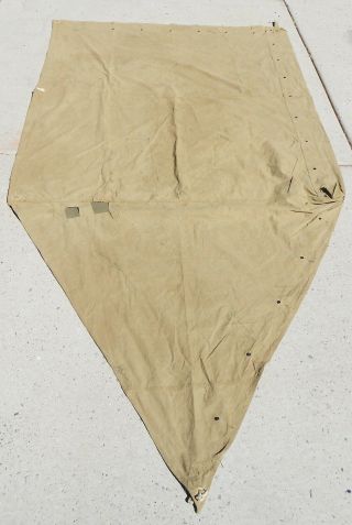 Orig Khaki 1942 Us Army Wwii Shelter Half (pup Tent) " Fraser Products Co 1942 "