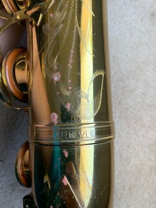 vintage 1972 Henri Selmer Paris Mark VI alto saxophone.  Orig lacquer 2