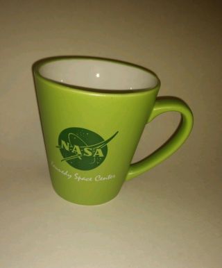 Nasa Kennedy Space Center Green Ceramic Coffee Mug Tea Cup
