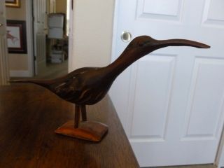 Wood Carved Stylized Sea Bird - No Maker 