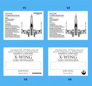 Deagostini X - Wing Specs Signature Plaques 2.  5x3.  5 - Pick 1 Plaque