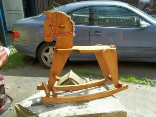 Vintage Childs Wood Rocking Horse Design,  Shop,  Prop,  Country,  House Xmas
