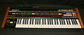 Roland Juno - 60 Vintage Analog Synthesizer Keyboard 61key Very Little Wear