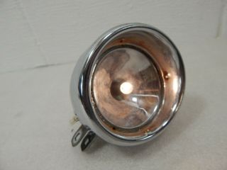 Vintage Delta Electric Bicycle Chrome Bullet Bike Head Light Lamp Lantern