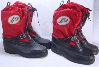 Two Vintage Polaris Snowmobile Boots Mens Sizes 8,  9 Winter Sports