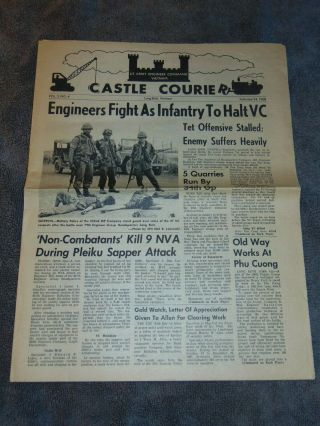 Feb.  24,  1968 " Castle Courier " U.  S.  Army Engineer Command Long Binh,  Vietnam